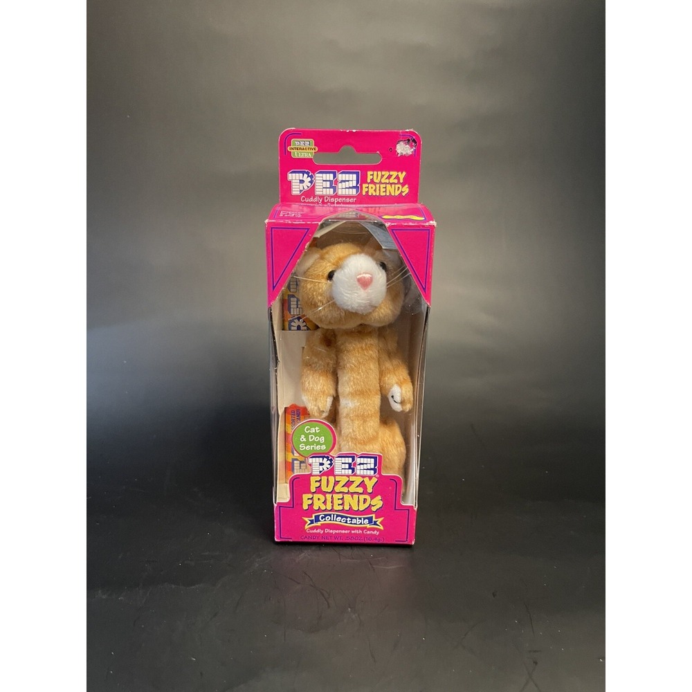Puff The Cat Pez Fuzzy Friends Cuddly Dispenser DOB 6/20/01